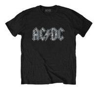 AC/DC T-shirt Logo Diamante Unisexe Noir Taille S Import