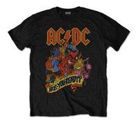 AC/DC T-shirt ROCK À GOGO Est. 1973 Noir Logo High Voltage vintage Taille M