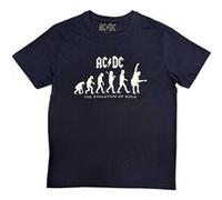 AC/DC 'Evolution Of Rock' (Bleu) T-Shirt - OFFICIEL
