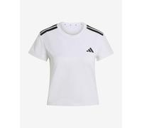 T-shirt adidas 3 bandes Hyperglam manches courtes blanc femme - XL
