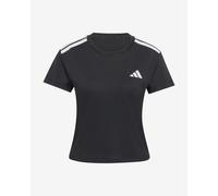 T-shirt adidas 3 bandes Hyperglam manches courtes noir femme - XL