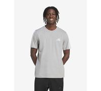 adidas Homme Men 3-Stripes T-Shirt, Medium Grey Heather, S