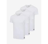 adidas Lot de 6 t-shirts à col rond en coton durable pour homme, Blanc 2, L