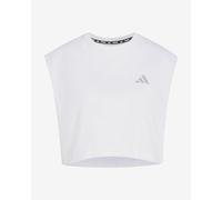 adidas Damen adi365 Running Essentials Crop T-Shirt, White, XL