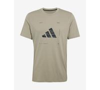 T-shirt adidas Climacool Training Camo Logo Graphique manches courtes beige noir - S