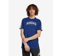 T-shirt adidas Codes Collegiate Linear Graphic manches courtes bleu foncé blanc - M