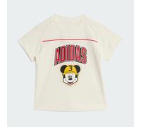 adidas Unisex Baby Disney Mickey Mouse Tee, Off White/Pure Ruby, 18-24 Months