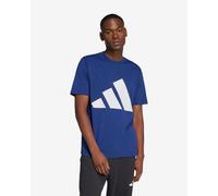 T-shirt adidas Essentials Big Logo manches courtes bleu foncé blanc pur - M