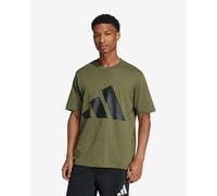 adidas Homme Essentials BIG Logo Single Jersey Tee, Olive Strata/Black, S
