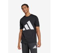 T-shirt adidas Essentials Big Logo manches courtes noir pur blanc - S