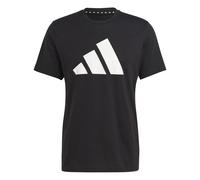 adidas Homme Train Essentials Feelready Logo Training Tee, Black/White, XL
