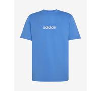 adidas Herren Essentials Linear Single Jersey Tee, Ray Blue/Off White, XL