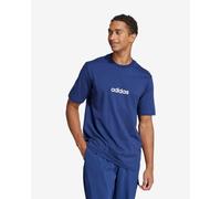 T-shirt adidas Essentials Linear Single Jersey manches courtes bleu électrique blanc pur - XS