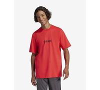 Adidas Herren Essentials Linear Single Jersey Tee, Pure Ruby/Black, XL