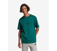 adidas Homme Essentials Linear Single Jersey Tee, Collegiate Green/Black, M