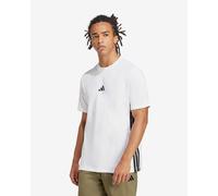 T-shirt adidas Essentials Single 3 Stripes manches courtes blanc noir pur - M