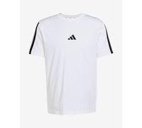 T-shirt adidas Essentials Single Jersey 3-Stripes manches courtes blanc noir - XXL