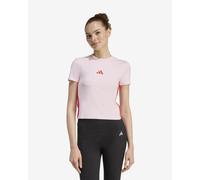 Adidas Essentials 3 Stripes Slim Baby Short Sleeve T-shirt Rose M Femme