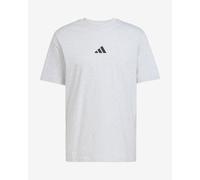 Adidas T-shirt Essentials Small Logo Single Jersey Homme manches courtes gris chiné/noir Taille M