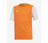 T-shirt Adidas Estro 19 manche courte orange blanc enfant - 116