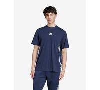 T-shirt adidas Future Icons 3 bandes manches courtes bleu marine - M