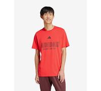 T-shirt adidas House of Tiro Linear Graphic manches courtes rouge noir - M