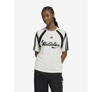 T-shirt adidas House Of Tiro manches courtes blanc pur noir femme - M