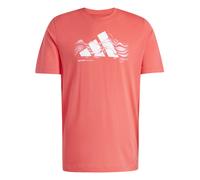 Adidas Logo Heat Graphic Short Sleeve T-shirt Rouge S Homme