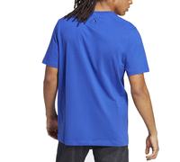 Chemise - ADIDAS - Essentials Single Jersey Big Logo IC9351 - Bleu - Manches courtes - Col classique S