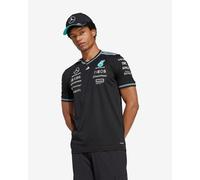 T-shirt adidas Mercedes - AMG Petronas manches courtes noir pur bleu - L