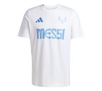 Adidas Messi Name&number Graphic Short Sleeve T-shirt Blanc L Homme