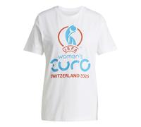 Adidas Uefa Euro25™ Official Emblem Short Sleeve T-shirt Blanc L Homme