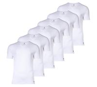 T-Shirt Adidas Pour Hommes, Pack De 6 - Active Flex Cotton, Col En V, Uni