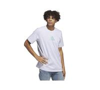T-shirt ADIDAS Power Logo Tee Blanc - Homme/Adulte - Coton - Manches courtes - Col arrondi L