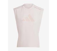 T-shirt adidas Power Performance Big Logo sans manches rose clair femme - M