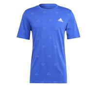 Adidas Homme Seasonal Essentials Monogram Graphic Tee, Semi Lucid Blue, S