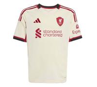 Adidas Liverpool Fc 25/26 Away Junior Short Sleeve T-shirt Beige 7-8 Years Garçons,Filles