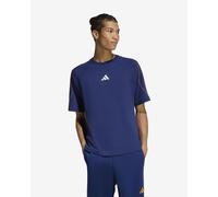 T-shirt adidas Stadium manches courtes bleu foncé orange - L
