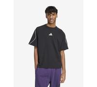 T-shirt adidas Stadium manches courtes noir pur blanc - M