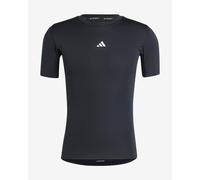 T-shirt adidas TECHFIT Compression manches courtes noir pur blanc - S