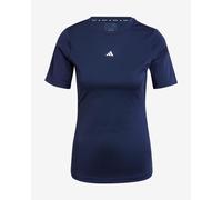 T-shirt adidas Techfit Training manches courtes bleu marine blanc femme - XS