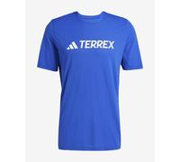 T-shirt adidas Terrex Classic Logo manches courtes bleu électrique - XS