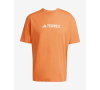 T-shirt adidas Terrex Classic Logo manches courtes orange intense blanc - L