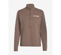 Adidas Terrex Multi Climacool Half Zip Long Sleeve T-shirt Marron M Femme