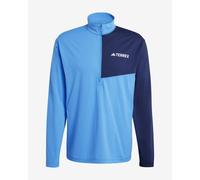 Adidas Maillot de course Terrex MT demi-zip Climacool manches longues Bleu XL Homme