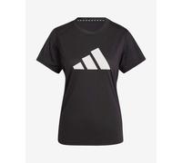 adidas Femme Train Essentials Big Performance Logo Training Tee, Black/White, S