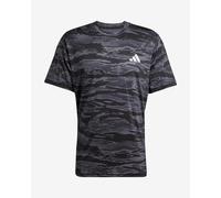 T-shirt adidas Train Essentials Camo AOP manche courte noir pur gris - M