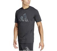 adidas Homme Train Essentials Seasonal Brand Love Camo Tee, Black/Olive strata, S