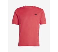 T-shirt adidas Workout Essentials Base 3 bandes manches courtes rouge - M