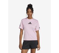 T-shirt adidas Z.N.E. manches courtes rose clair noir femme - M